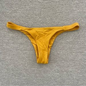 Vitamin A Carmen California Cut Bikini Bottom - Women's Sunflower EcoRib, Size S